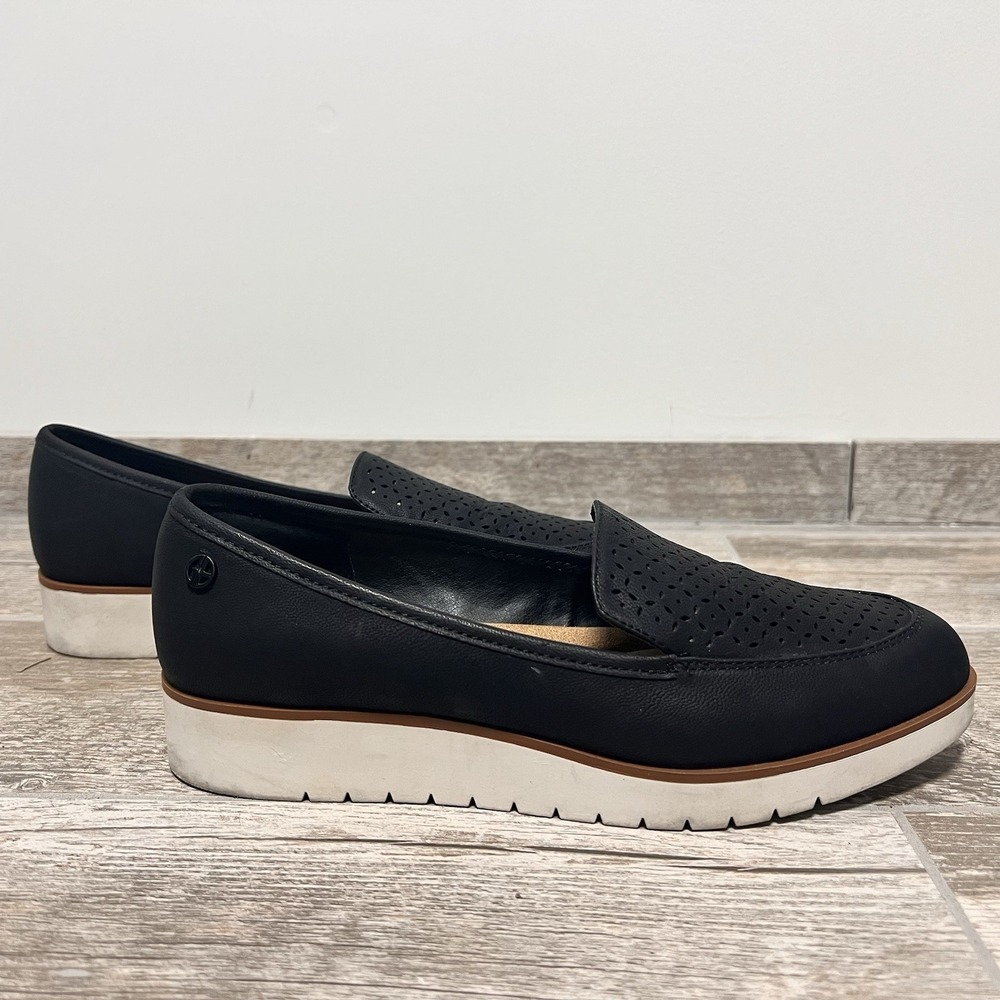 Women's Giani Bernini Graysonn Wedge Loafers In Black Size 8.5 M